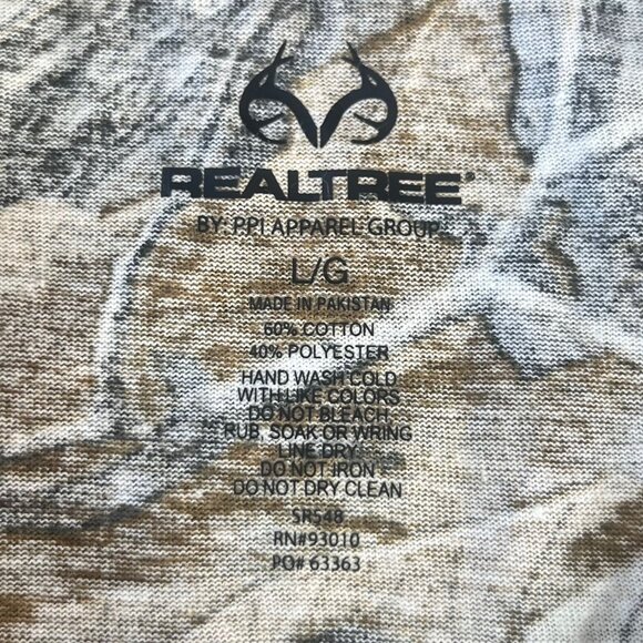 Realtree Xtra Camouflage Tshirt Womens Large Green New Outdoor Hunting - Picture 6 of 9